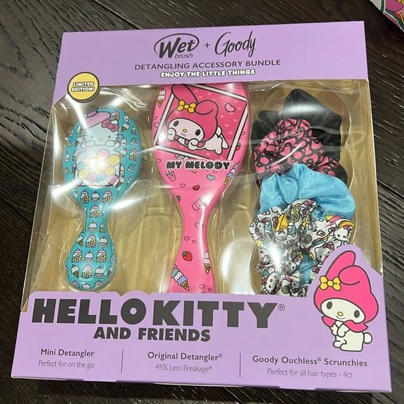 🆕 Wet Brush + Goody Detangling Bundle Hello Kitty - Picture 1 of 4